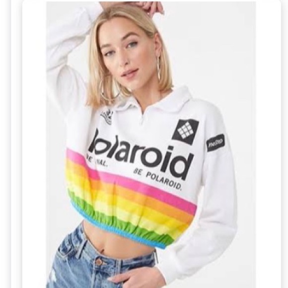 Polaroid Tops - Polaroid Cropped Long Sleeved Sweatshirt NWT
